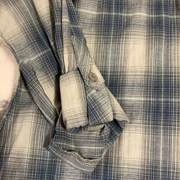 Blue Lightweight Women’s Plaid Shirt - Picture 3 of 6